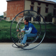 Illustration for article titled 1873 Monocycle Replica Is a Mechanical and Engineering Marvel
